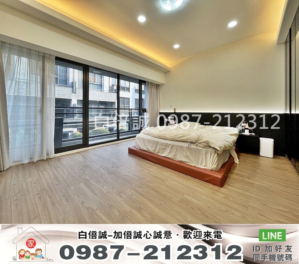 【國雄青水硯】超美裝潢大四房間間套房雙車位5米2大面寬電梯別