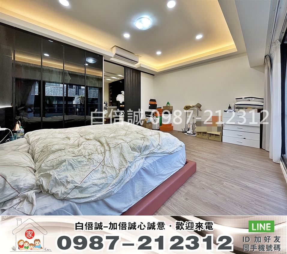 【國雄青水硯】超美裝潢大四房間間套房雙車位5米2大面寬電梯別