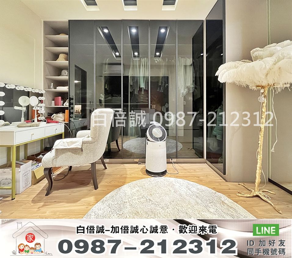 【國雄青水硯】超美裝潢大四房間間套房雙車位5米2大面寬電梯別