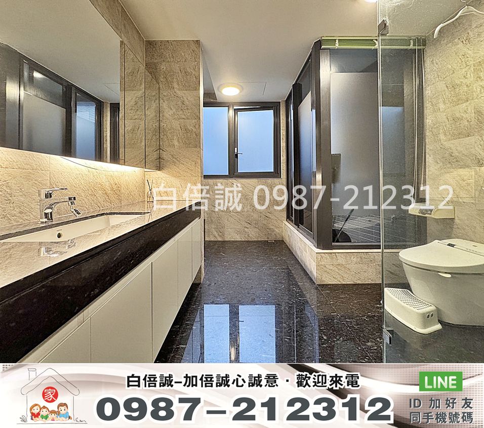 【國雄青水硯】超美裝潢大四房間間套房雙車位5米2大面寬電梯別