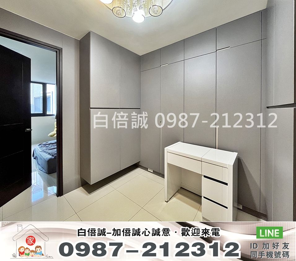 【國雄青水硯】超美裝潢大四房間間套房雙車位5米2大面寬電梯別